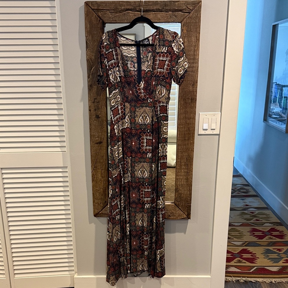 Bohemian Print Maxi Dress